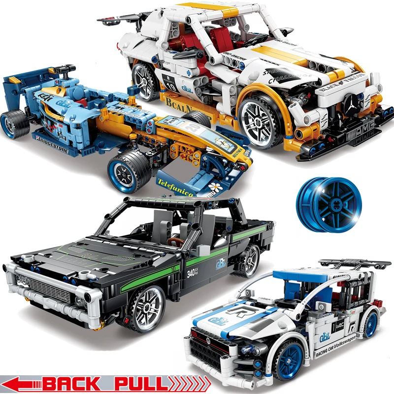 Создатель города тянуть обратно 2in1 городской автомобиль гоночный строительные