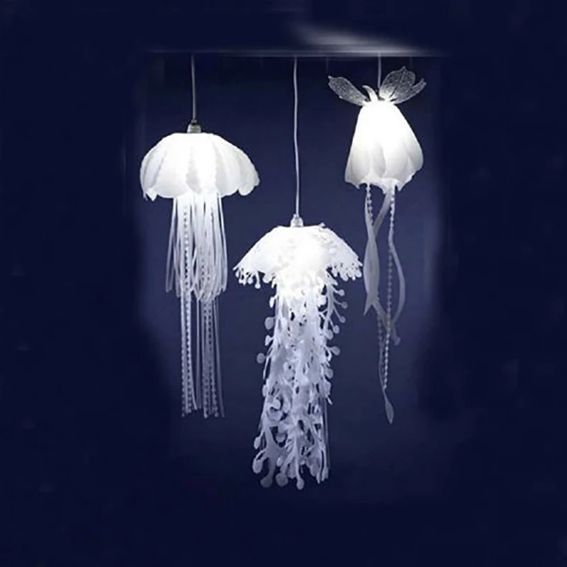 

Hanging Jellyfish Lampshade Glow Ethereal Pendant Lamp for living room Restaurant bedroom bar hanging lighting