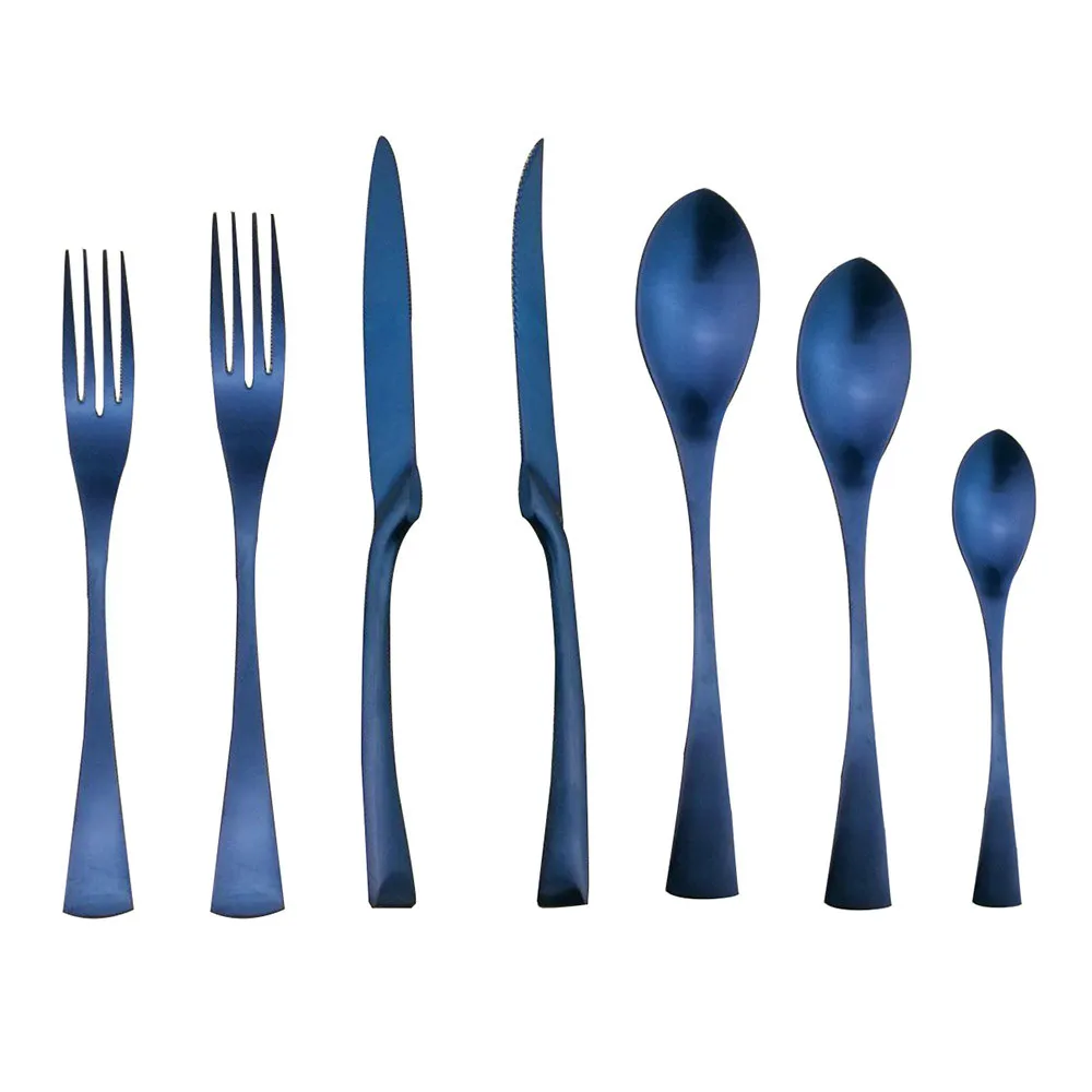Dinnerware Forks Knives Scoops Set Food Silverware Dinner Set 1 Piece