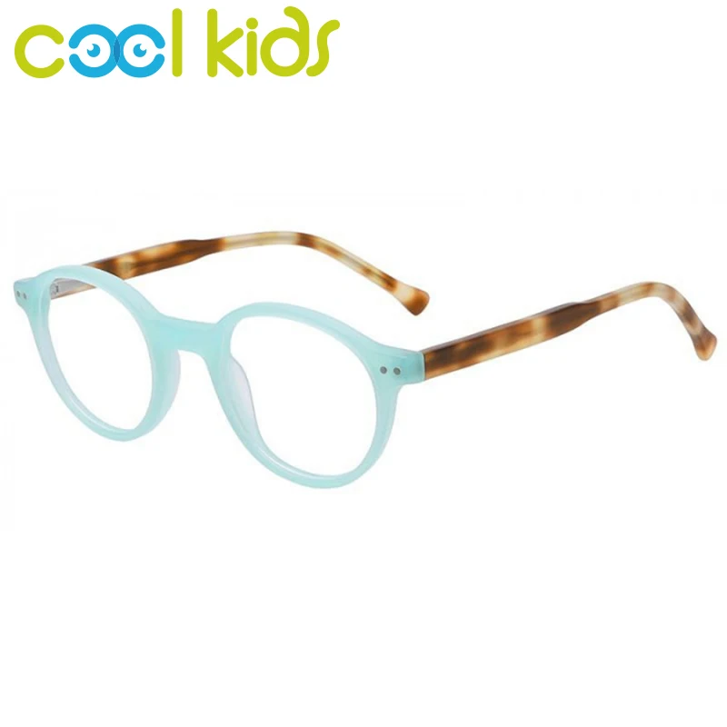 

Крутые детские круглые очки WK1018, ацетатные аксессуары для мальчиков и девочек, защита от синего излучения