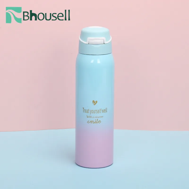 

500ML Insulated Thermos High-quality Vacuum Flask Stainless Steel Keep Thermos Cup Students Portable Sports Coffee Cup