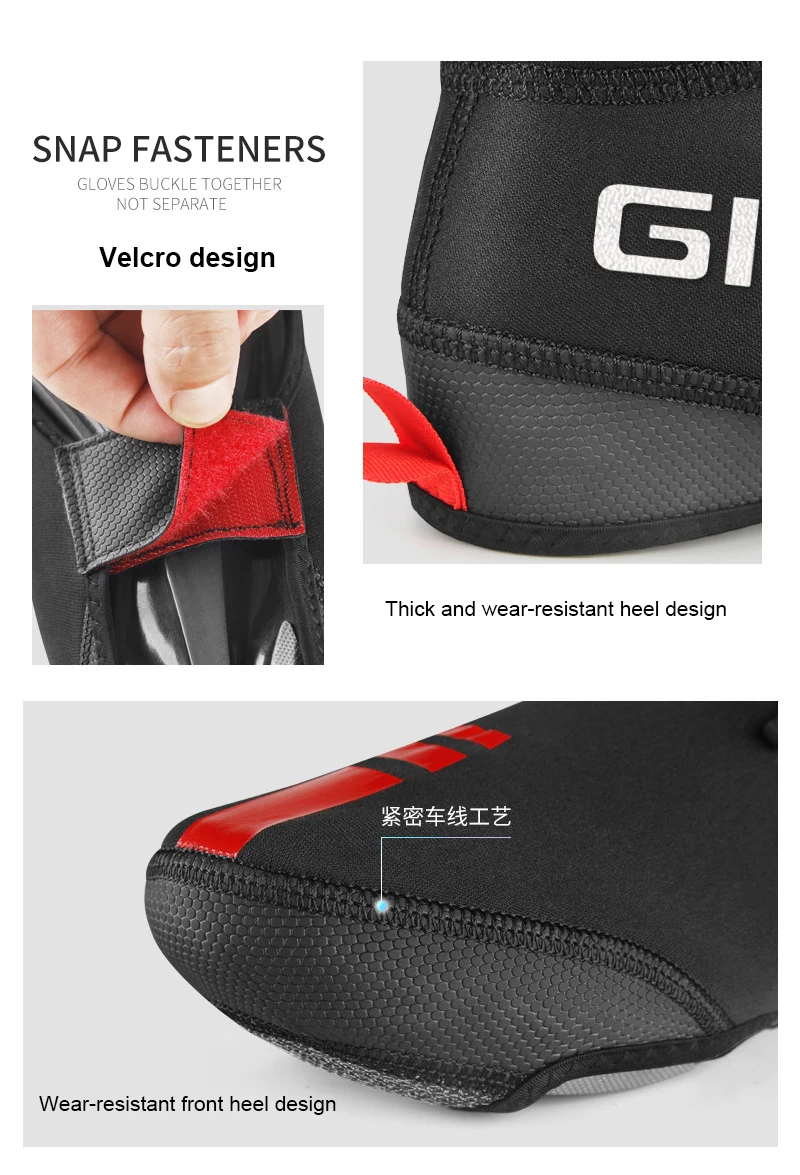 

GIYO Bicycle Cycling Shoe Cover Mountain Road Bike Waterproof Overshoes Winter Warm Thermal Neoprene Windproof Shoes Cover QM