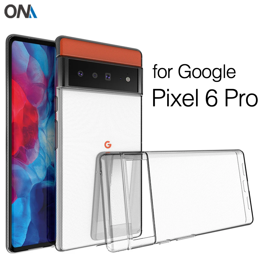 Чехол для Google Pixel 6 Pro TPU силиконовый прозрачный чехол бампер мягкий прозрачная