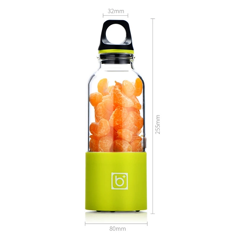 

500Ml 2 Blade Portable Blender Juicer Machine Mixer Electric Mini USB Food Processor Juicer Smoothie Blender Cup