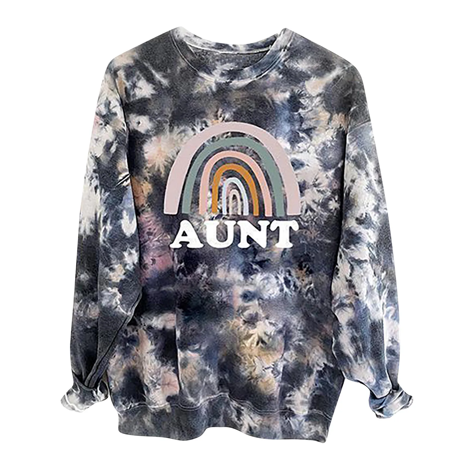 

Women Pullovers Fashion Sweatshirts Tops Tie-dye Casual Long Sleeve Halloween Sweatshirt Pullover Shirts Blouse Sudaderas Mujer