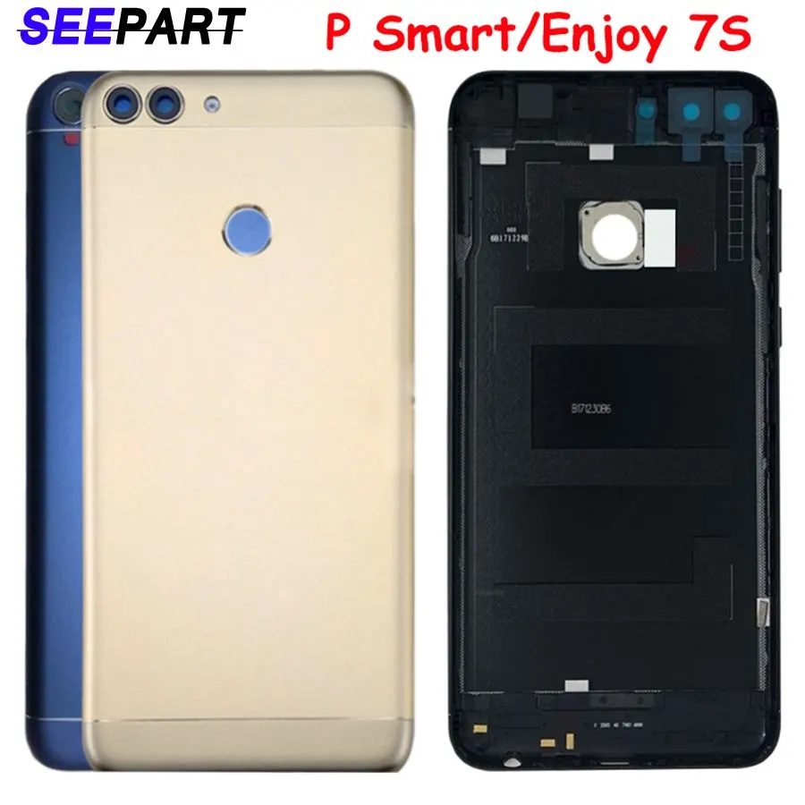 Для Huawei P смарт задняя крышка батареи дверь корпус для Enjoy 7S Смарт с заменой