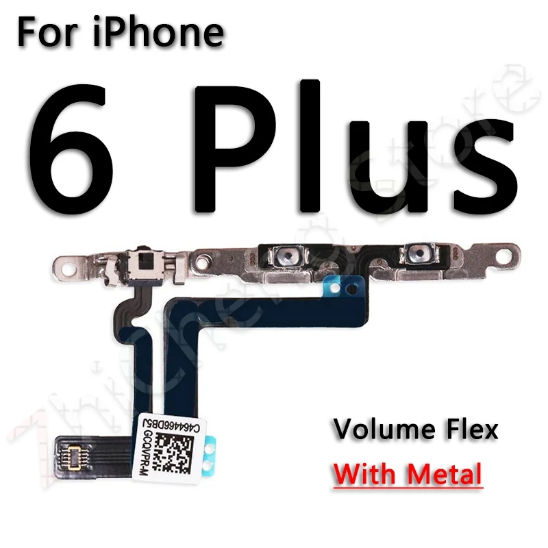 Гибкий кабель с металлическим держателем и запасными портами для iPhone 6, 6s, 7, 8 Plus, 5 5S, SE, 5C - Цвет: Volume-6 Plus