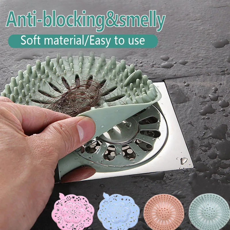 

1 Pcs Silicone Kitchen Sink Strainer Filter Water Stopper Floor Drain Hair Bathtub Plug Bathroom Sink Bathtub