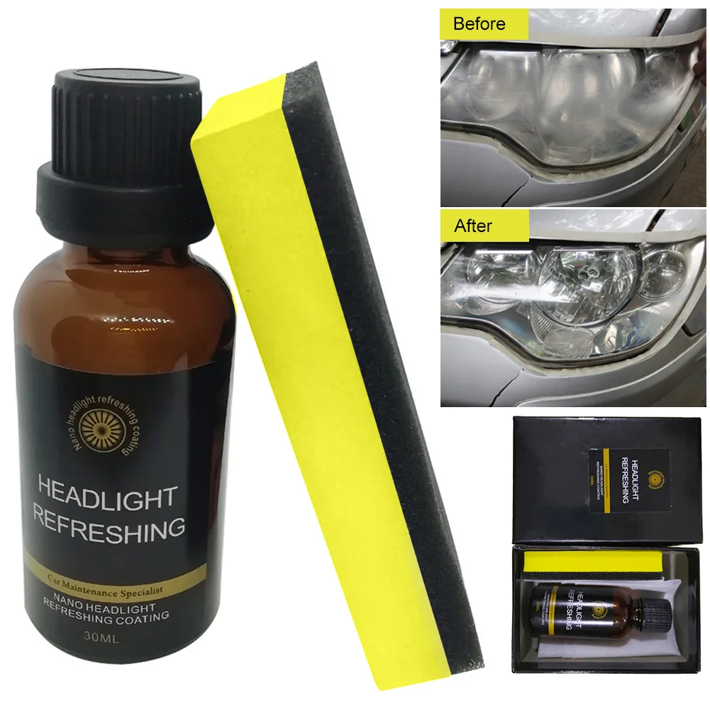 Комплект для ремонта автомобильных фар 30 мл окислительное покрытие заднего вида