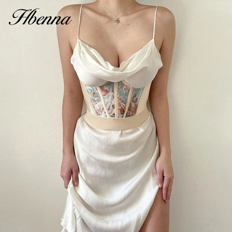 

Hbenna пикантные атласные вечерние платья для женщин с v-образным вырезом сбоку Разделение лодыжки-Длина летние платья для женщин с низким выр...