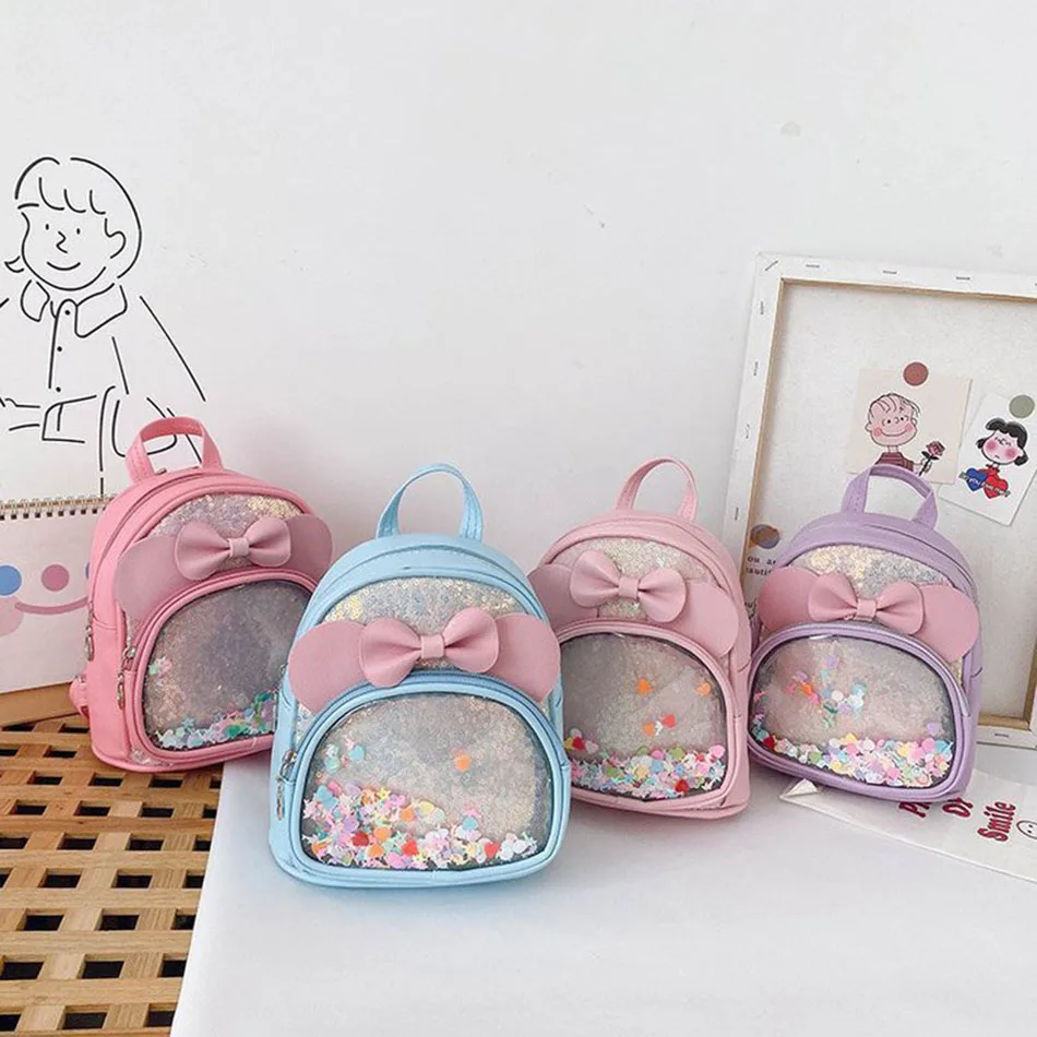 

PU Children's Leather School Bags Kids Student Backpacks Fashion Toddler Kindergarten Book Bags Cute Backpack for Baby Girls Boy