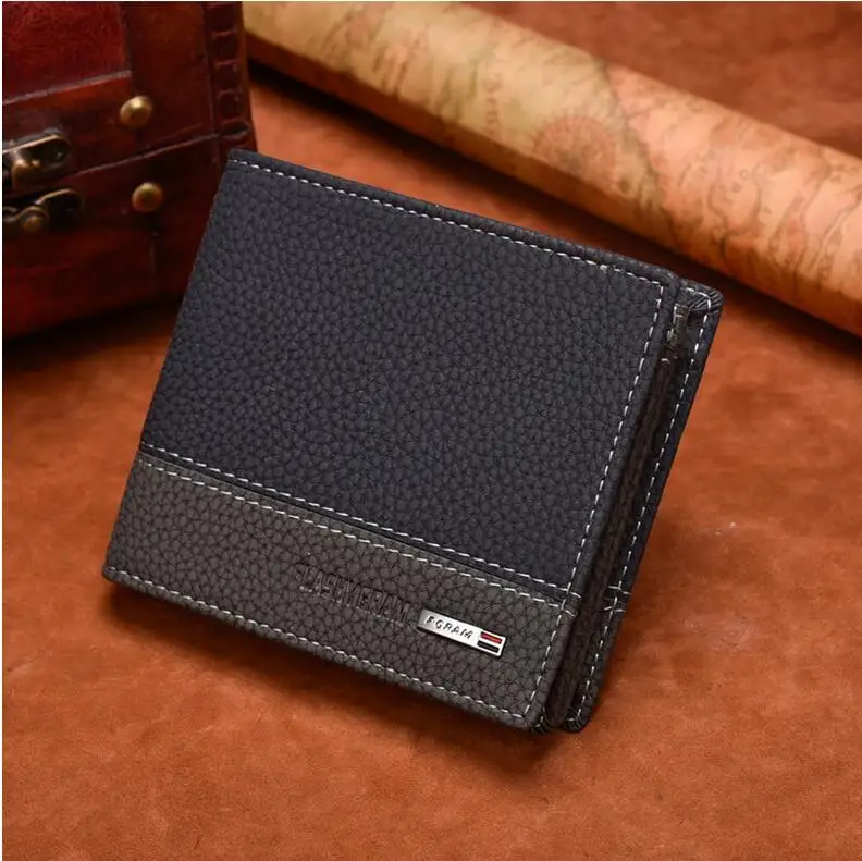

2019 New MZL51 Business Men Wallet Holders Money Coin Purses PU Portfolio Famous Brand Designer Male Clutch Card Wallets