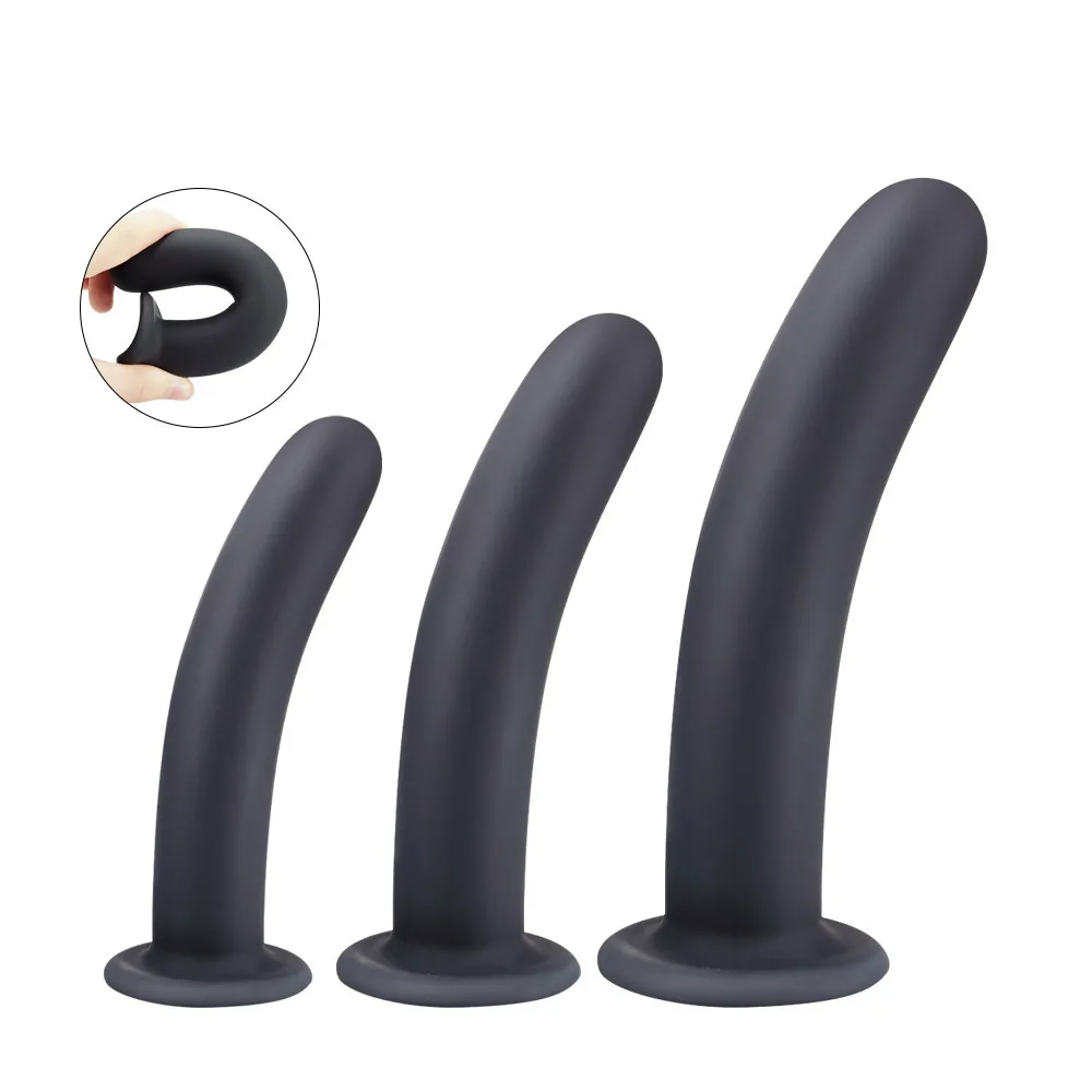 Силиконовый фаллоимитатор на присоске реалистичный анальная пробка интимные
