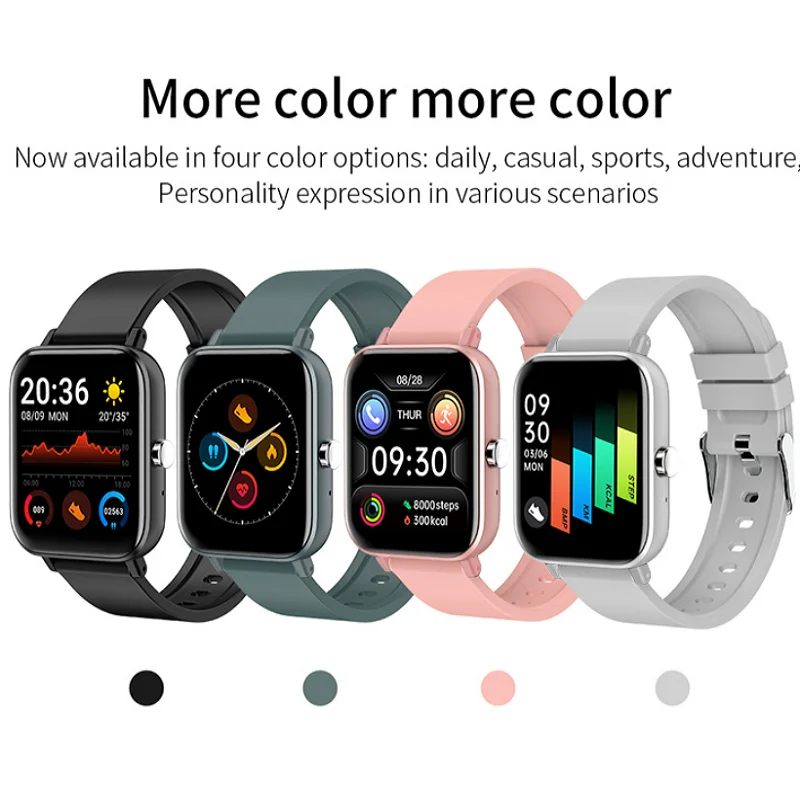 

H10 Smart Watch Color Touch Screen Blood Pressure Heart Rate Sleep Monitor IP67 Waterproof Sports Smart Watch for Android IOS