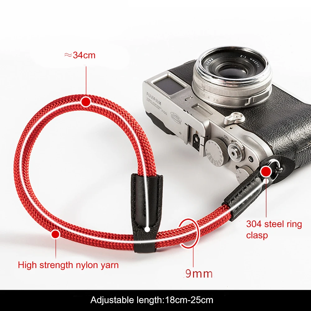 digital camera wrist strap Camera Accessories Handmade Nylon Digital Camera Wrist Hand Strap Grip Paracord Braided Wristband