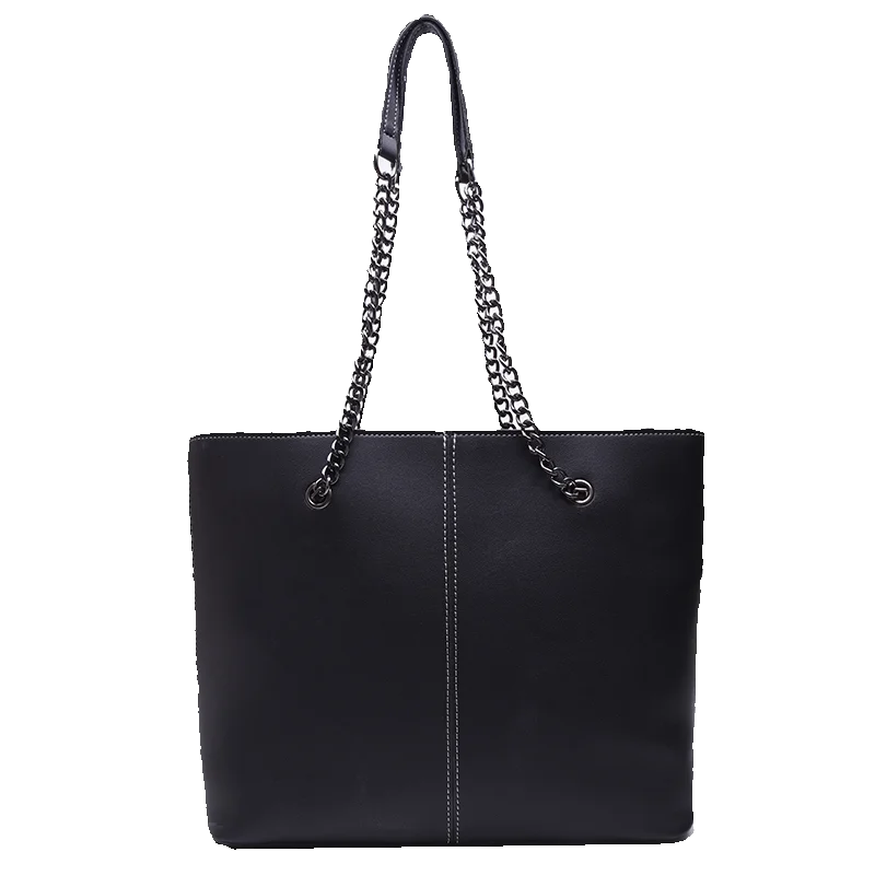 

Women Casual Hand Bags Ladies Chain Design Handbags High Quality PU Leather Shoulder Bag Large Capacity Tote Bag for Women 2020