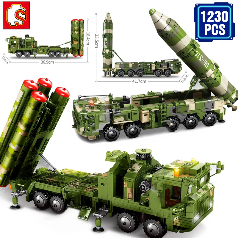 Военная серия SEMBO Hongqi 9 конструктор с ракеткой пневматической защиты дальнего