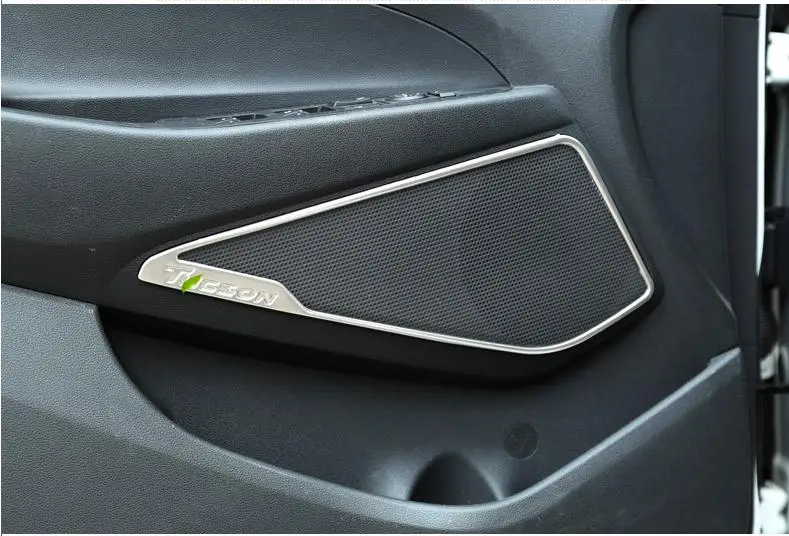 For Hyundai Tucson 2015 2016 2017 Stainless steel Door Body Molding Streamer Cover Trim Side Strip Decoration 4 PCS | Автомобили и
