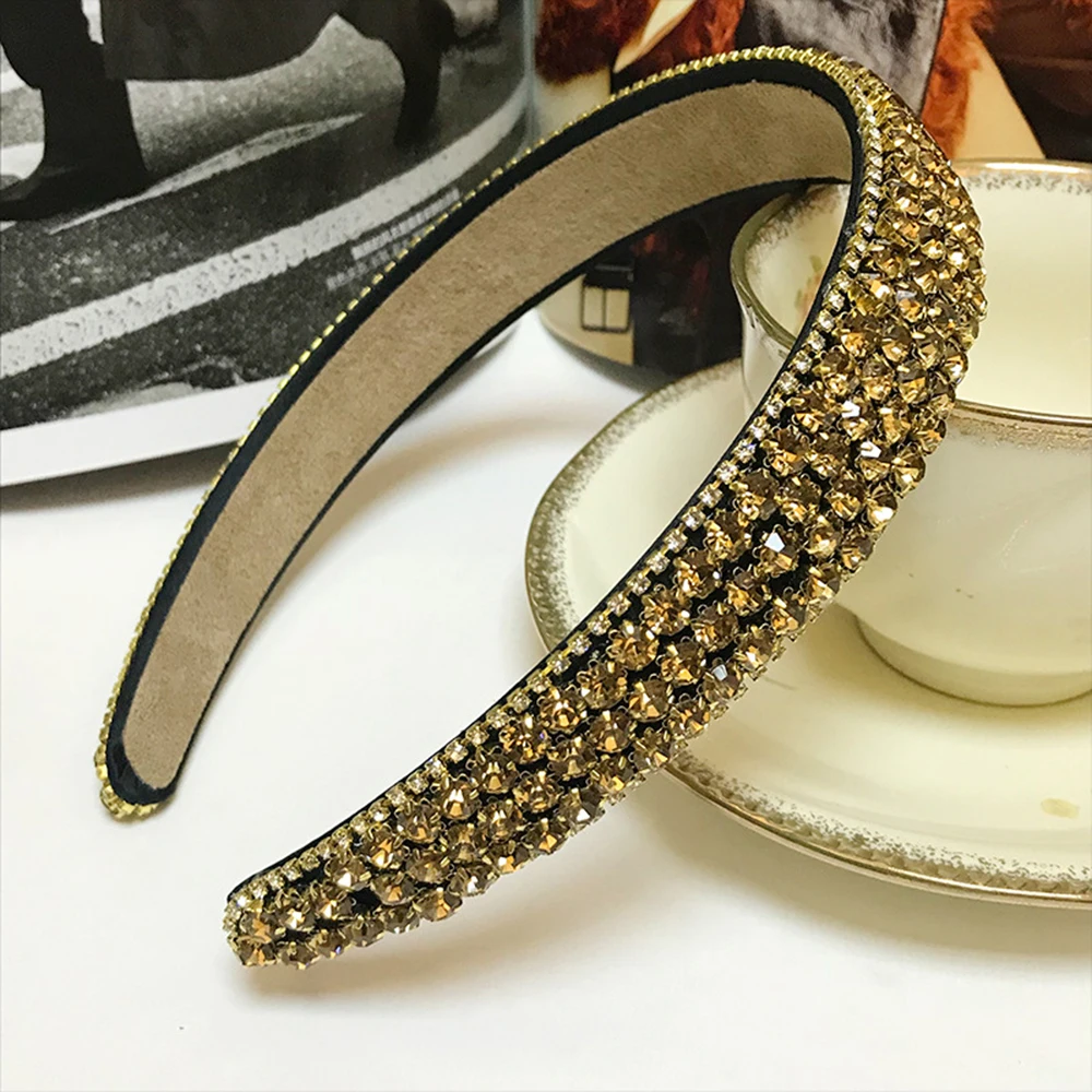 

Women Girl Rhinestone Hairbands Ladies Crystal Bridal Hairband Hair Hoop Headwear Party Wedding Hair Accessories Ornaments
