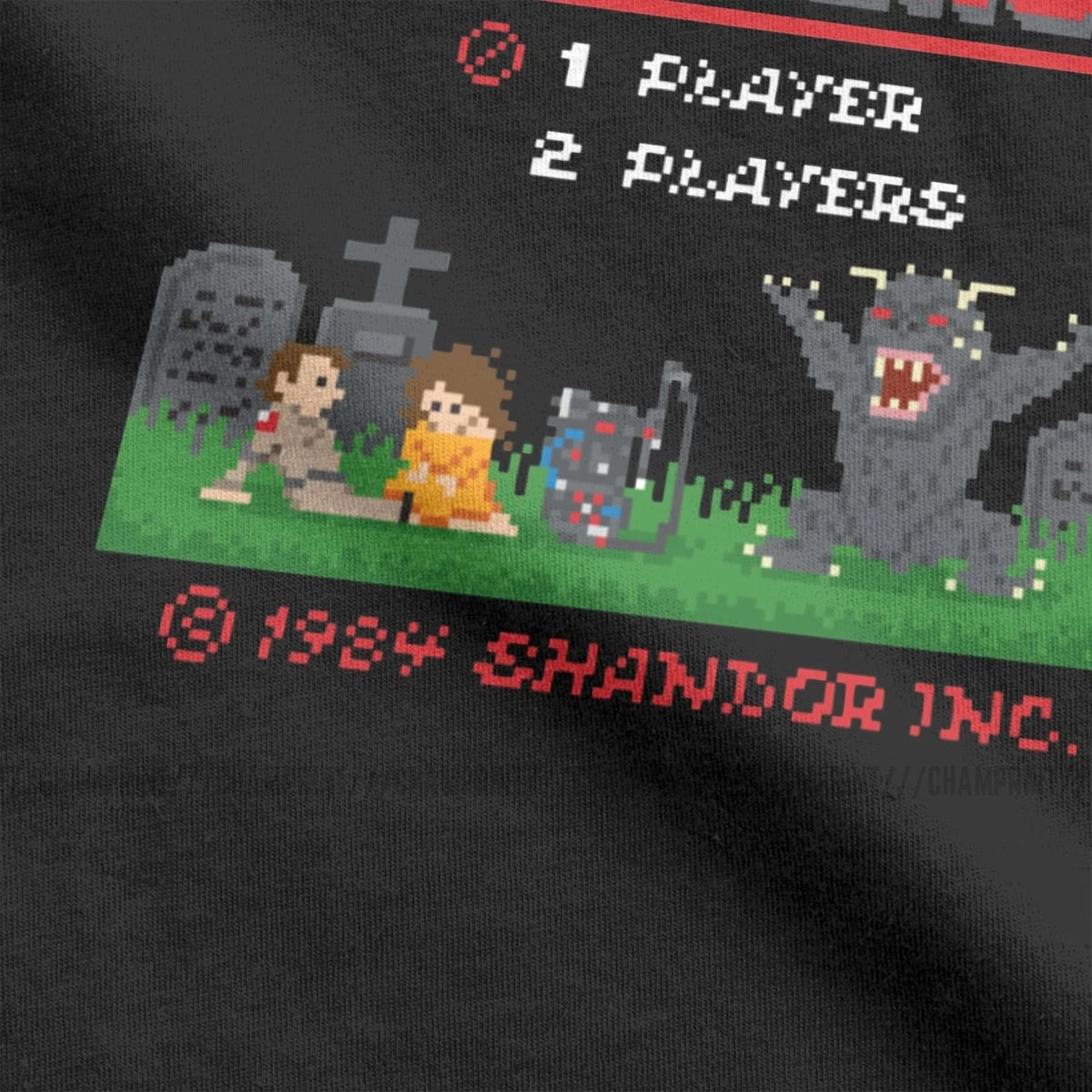 Ghosts 'N Busters T Shirts Men's Awesome T-Shirts Ghouls'N Daimakaimura Arcade Games Tees Short Sleeve Clothing 5XL | Мужская