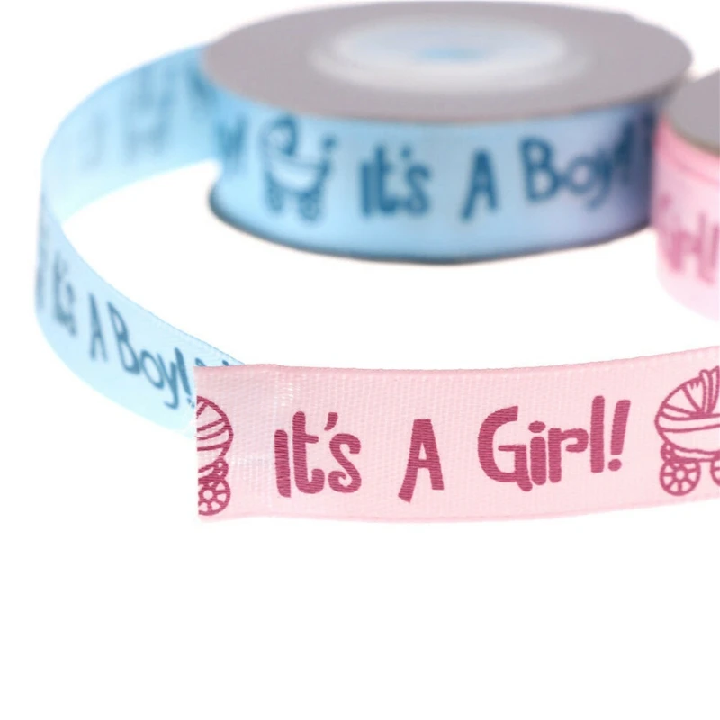 

Household Printed Baby Shower Ribbon Gift Belt Garland Decor Ribbon For Happy Birthday Party Decoration Supplies Christmas Decor