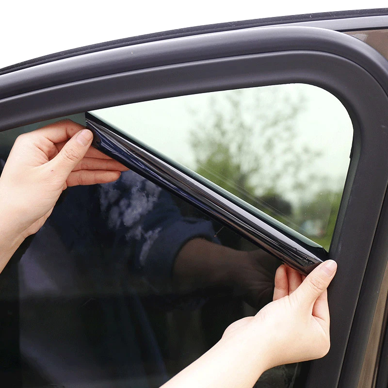 

Car Styling DIY Car Black Sunshades Electrostatic Stickers Side Window Sunshade Car Curtain UV Protection Stickers Accessories