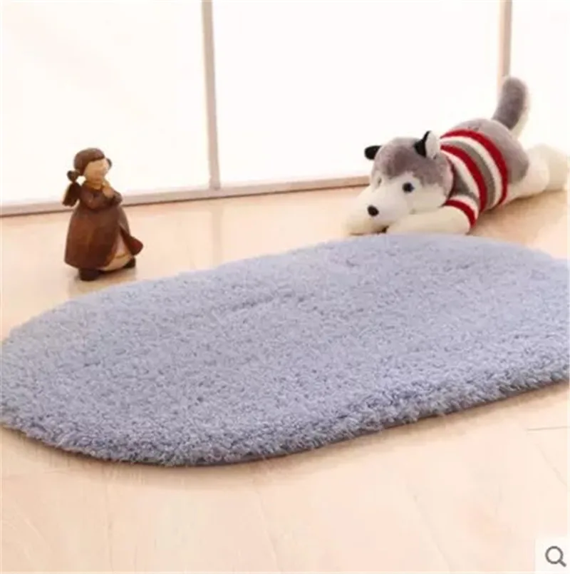 

Anti-Skid Rug Home Room Carpet Floor Mats Bedroom Bathroom Floor Door Mat Shag Rugs