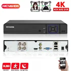 4-канальный Гибридный видеорегистратор H.265 6 в 1 NVR TVI CVI AHD CCTV DVR, 4K аналоговый видеорегистратор безопасности XMEYE 4CH