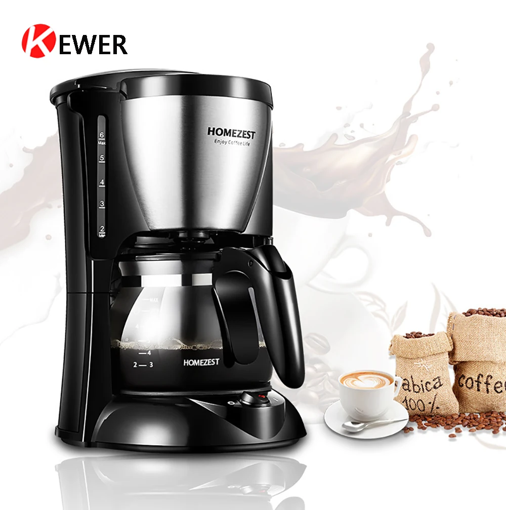 

Домашняя американская кофеварка, Мини Портативная кофемашина для эспрессо, полностью автоматическая кухонная электрическая капельная маш...