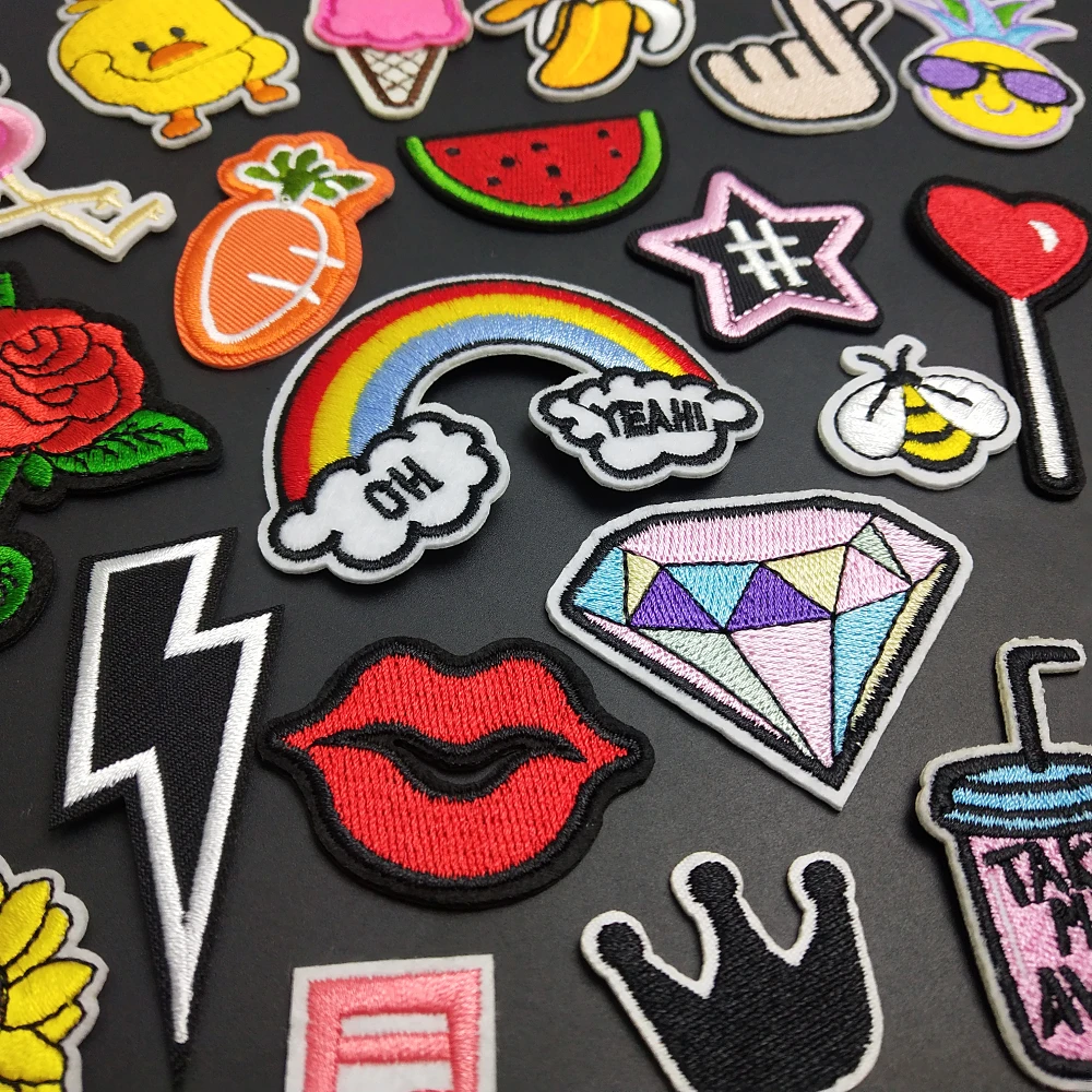 Симпатичные наклейки для детской одежды вышивка своими руками патчи с вышивкой