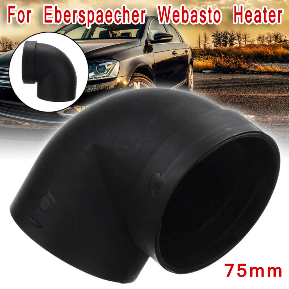 

3 inch Pipe Elbow Connector Black For Eberspaecher Webasto Kit 1pc 75mm