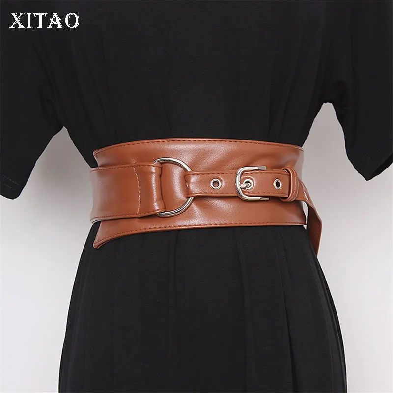 XITAO модные новые женские широкие пояса 2019 зимние из искусственной кожи