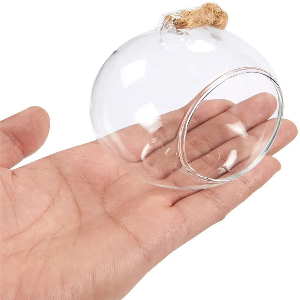 Ясно висят мяч Стекло Горшок Офис садовые растения искусственные ваза Террариум