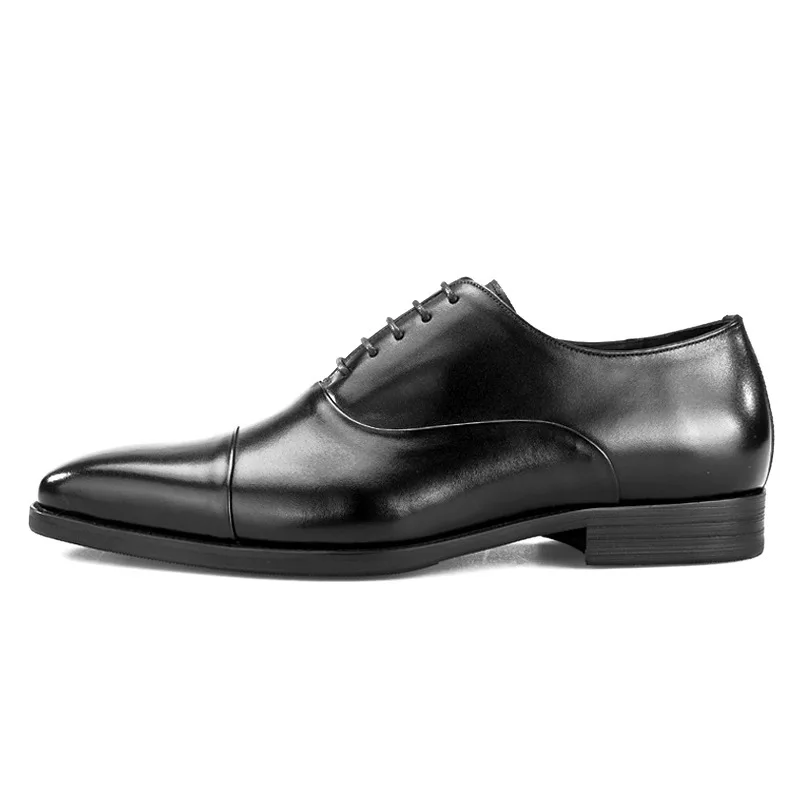 Мужские модельные туфли из натуральной кожи наивысшего качества цвет черный