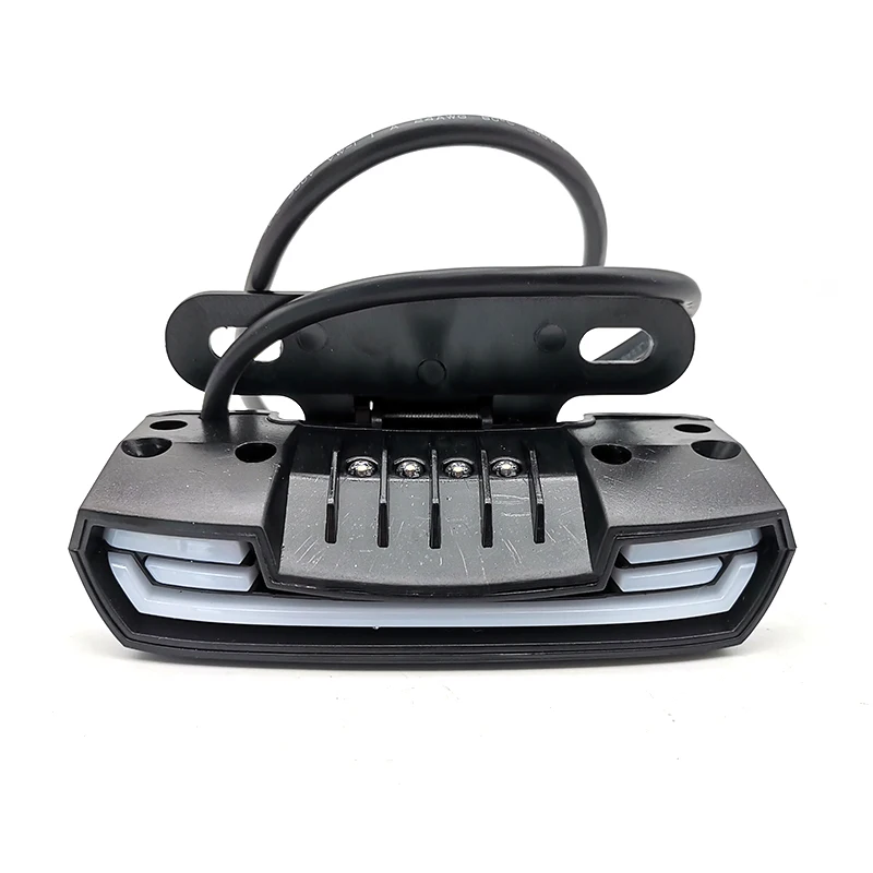

Motorcycle Light Tail Rear Brake Stop Double Flash Warning Dynamic Turn Signal License Plate Light 12-60V