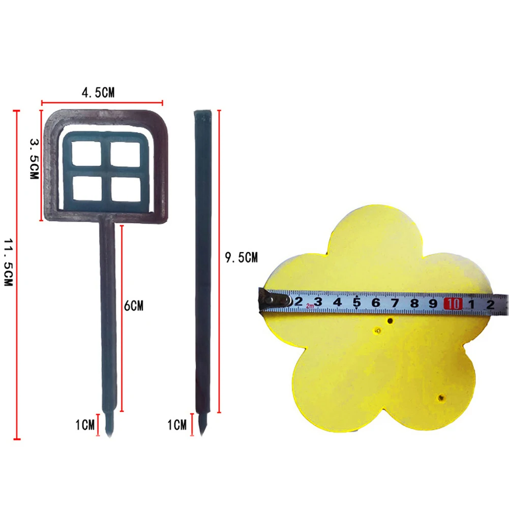 

15Pcs Double Sided Indoor Fruit Fly Traps Bugs Sticky Strong Adhesive Board Insect Catcher Killer Pest Control Glue Sticker