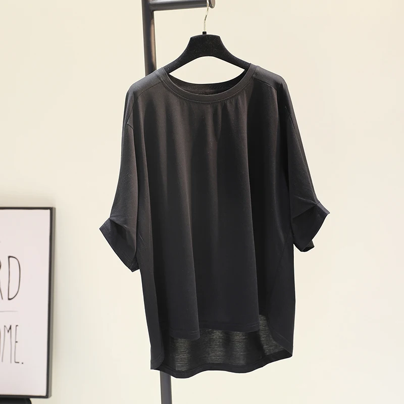 

Women's Green Oversized T Shirt Short Sleeve O-neck Loose Casual T-shirts