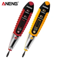 aneng digital tester pencil non contact saftly test pen ac dc 12 250v tester electrical lcd display voltage indicator