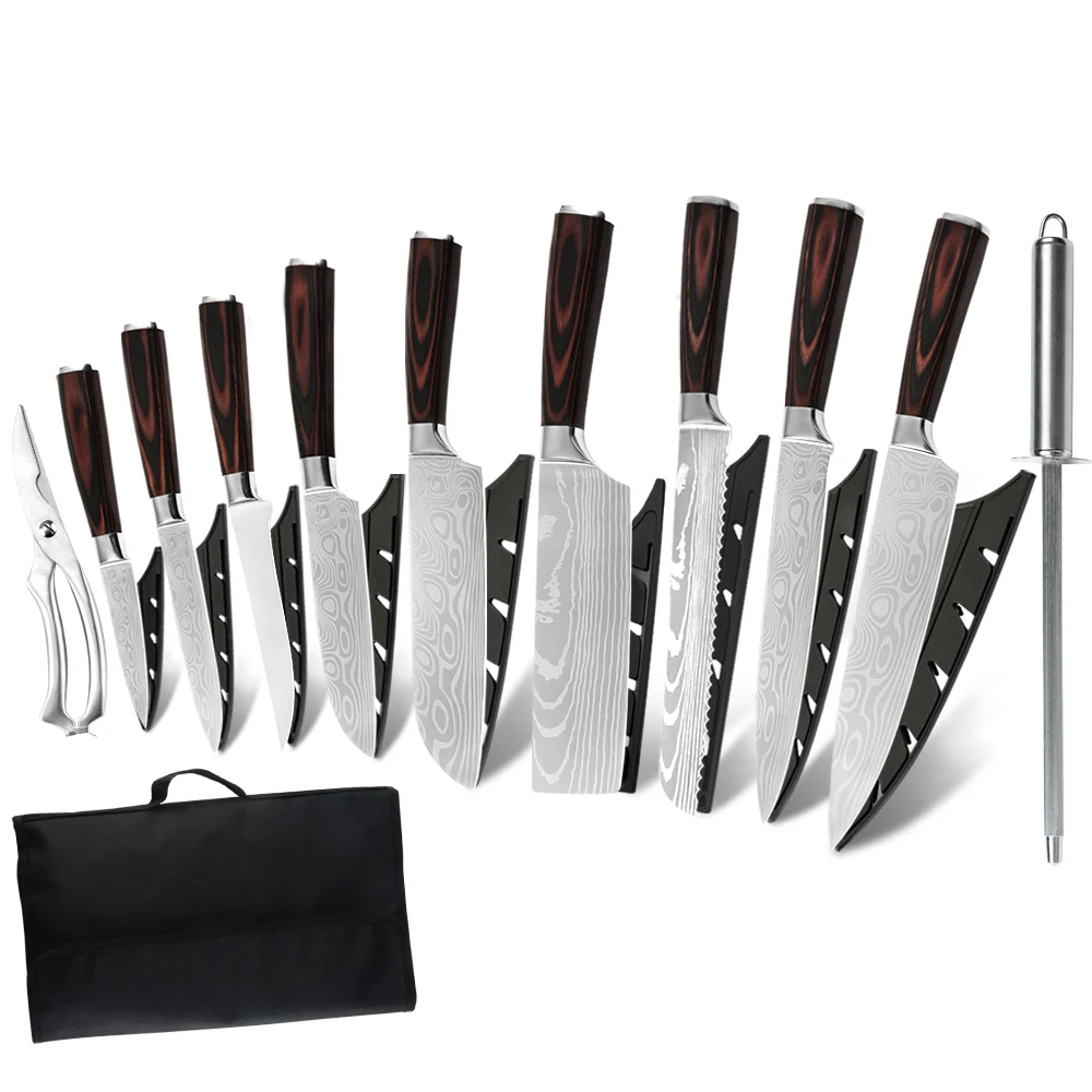 Высококачественные японские ножи набор кухонных ножей Мясницкий резец полезный