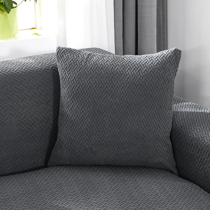 

Nordic Simple Elastic Cushion Cover Office Pillow Square Pillow Case Bedside Sofa Cushion Cover Home Decor Pillow Case 45*45cm