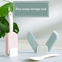 automatic opening and closing rice scoop can be vertical with dust proof flies cover plastic rice scoop holder kitchen tools