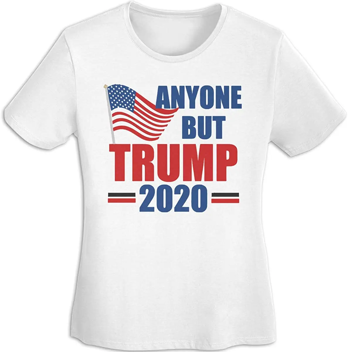 2020 женская мягкая хлопковая Футболка с забавным принтом Трампа тонкая винтажная