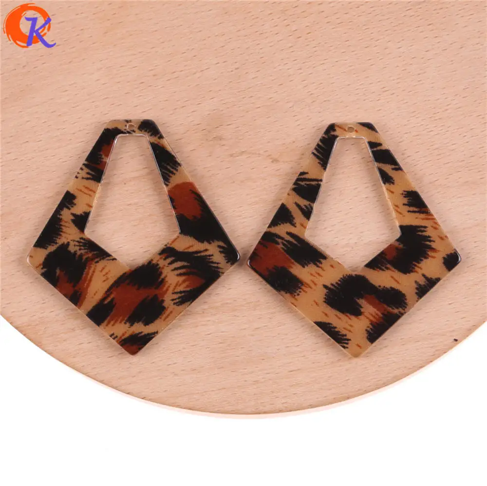 

Cordial Design 46x51MM 50Pcs Jewelry Making/Earring Accessories/Leopard Print Effect/Geometry Shape/Hand Made/Earring Findings