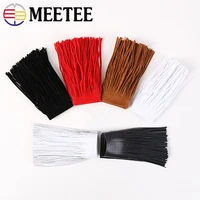 meetee 2meter 15cm leather suede tassel lace thicken ribbon for handbag luggage clothing accessories manual diy decoration tf207