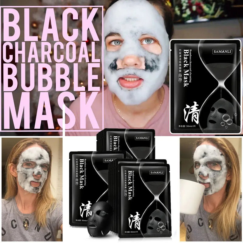 Detox кислородная пузырьковая маска Корейская Косметическая увлажняющая с