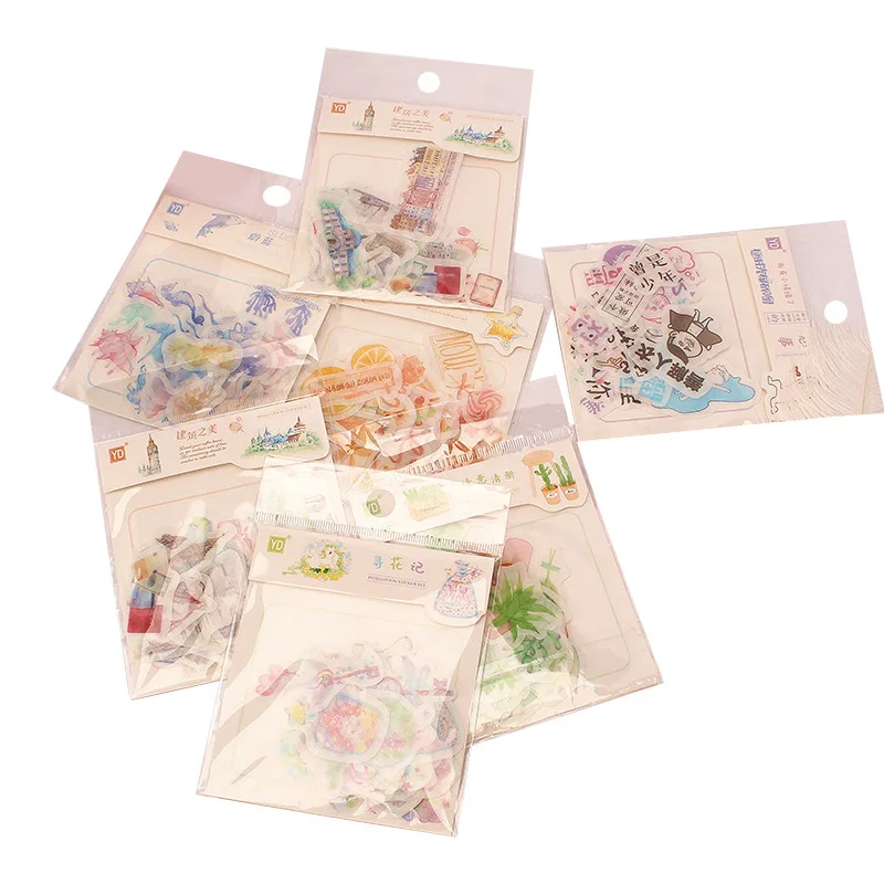 

Cartoon Student Mini Scrapbooking sticker Pack Special-shaped Stickers Student Hand Account Diary DIY Decorative Sticker Pack