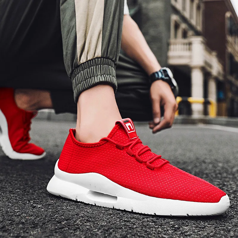 

Кроссовки мужские сетчатые дышащие, Повседневная Удобная спортивная обувь для бега, мягкие дышащие, для пробежек, лето 2020