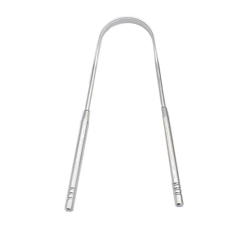 

Cleaning Tongue Scraper Tongue Scraping Moss Brush Fresh Breathing Residues Cleaning Scraper Steel Food L9D8