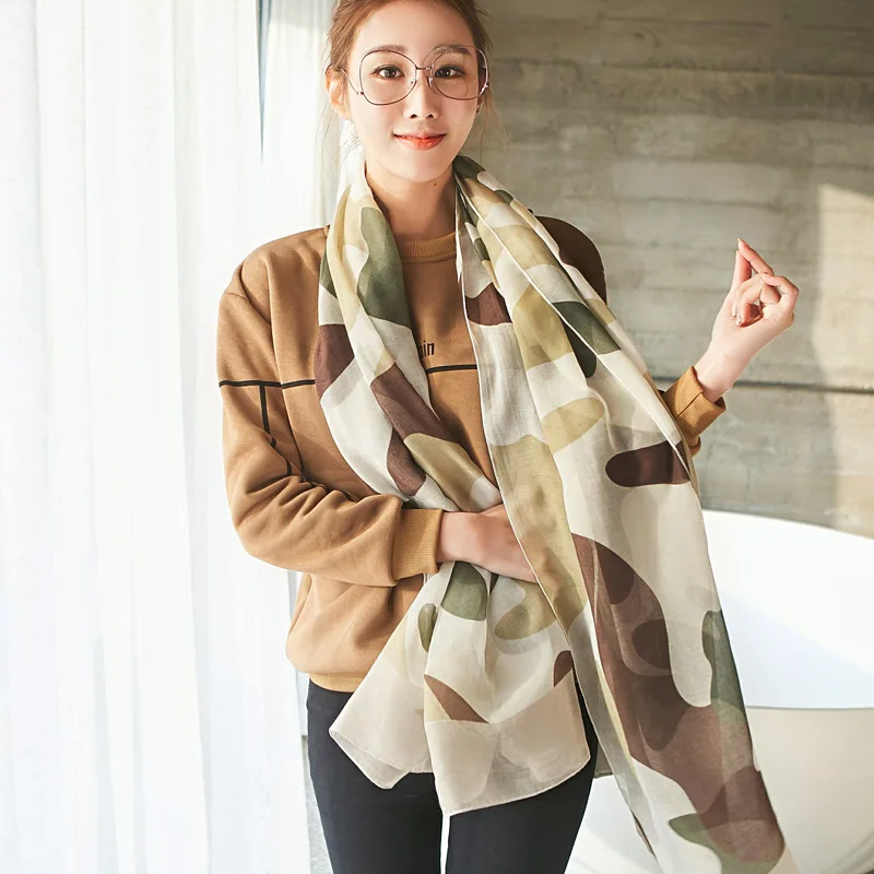 

of cotton and linen hot style manufacturer wholesale restoring ancient ways design autumn female paragraph scarf