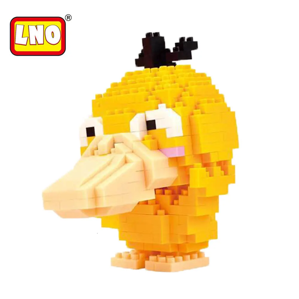 LNO пластиковые строительные блоки Аниме Пикачу Фигурки игрушки Charmander модель
